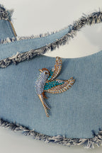 Colorful wings broche