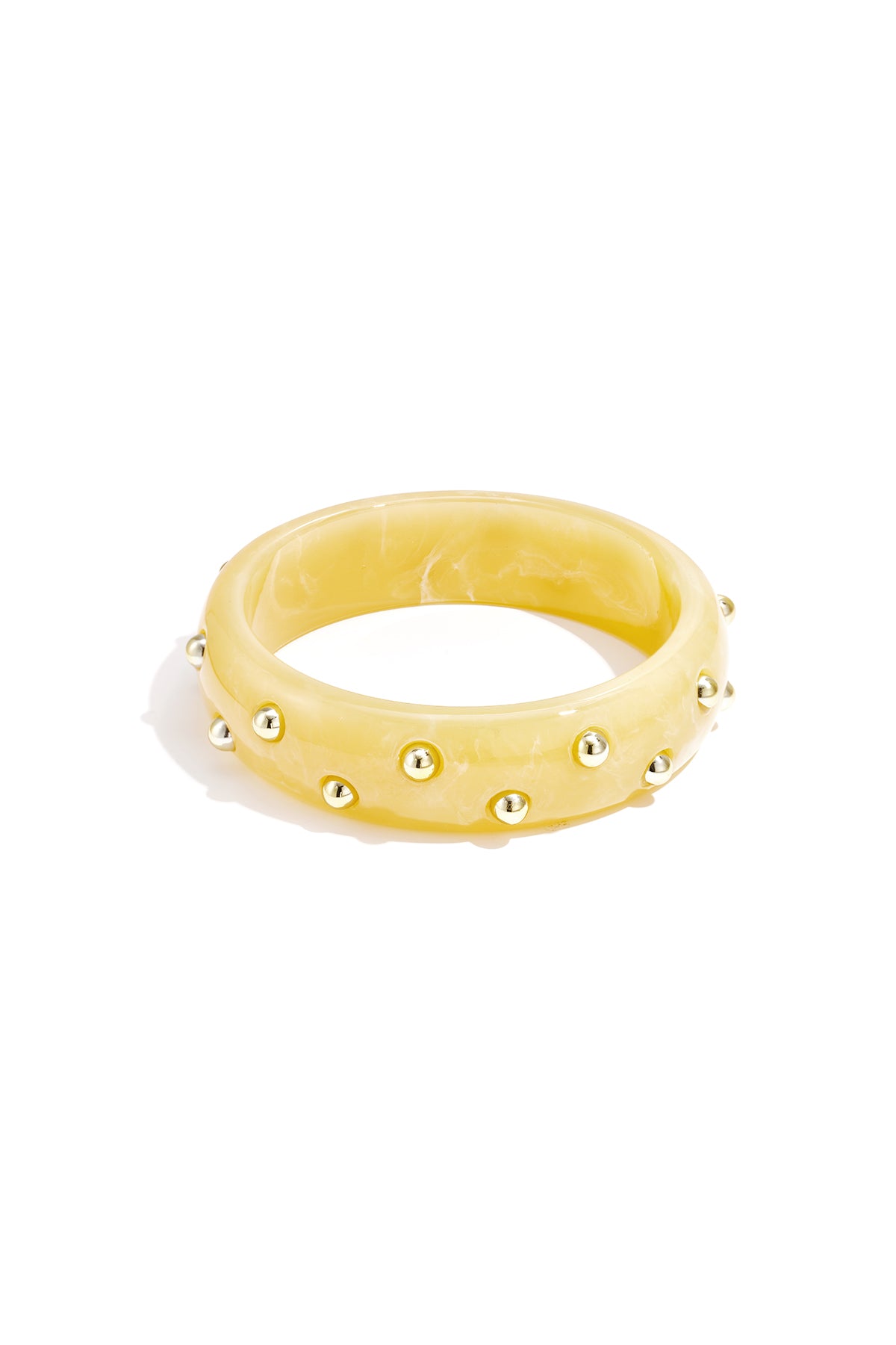 Armbanden met gestippeld detail - geel