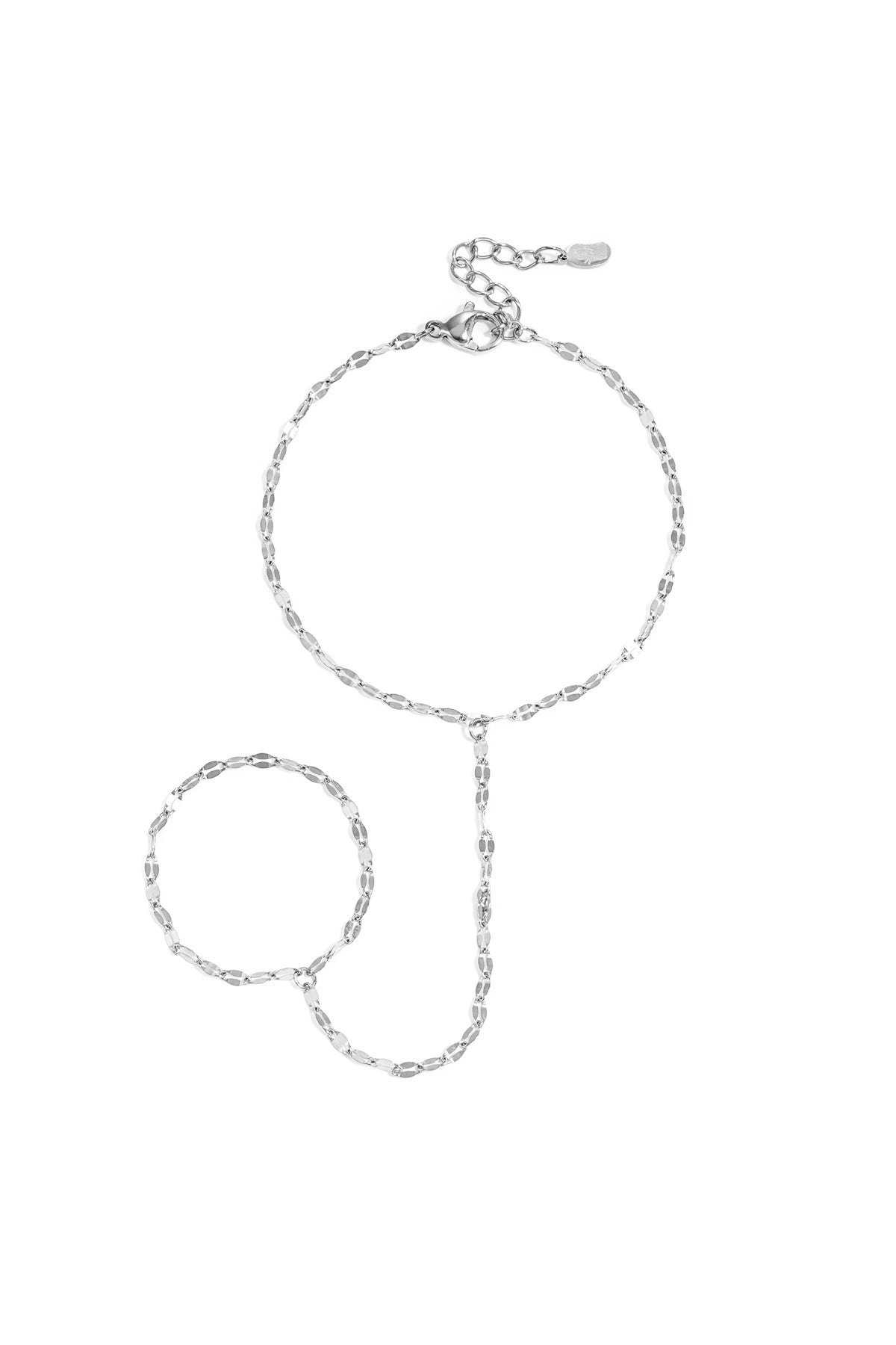 Handketting met dikke schakels - zilver