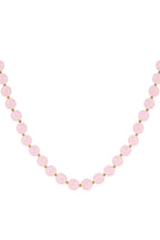 Vintage vibe ketting - roze