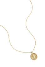 Tulpenbloem ketting van roestvrij staal - goud