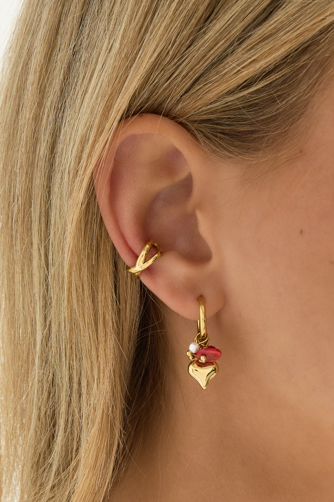 Ear cuffs van roestvrij staal – Lijnen – Eenvoudig en dagelijks draagbaar