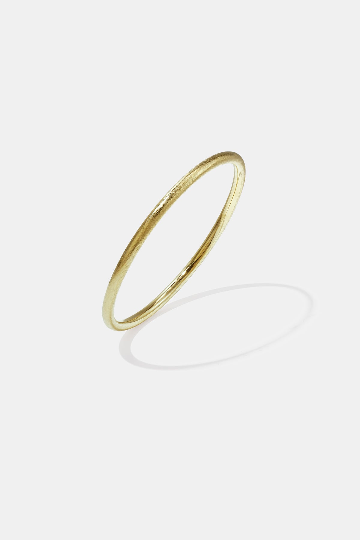 Eenvoudige ronde armbanden – Dagelijks draagbare serie - 4 mm - goud