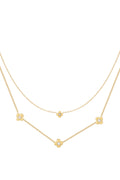 flowery ketting - goud
