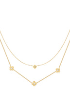 flowery ketting - goud
