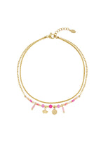 Classy Vibe enkelband - roze