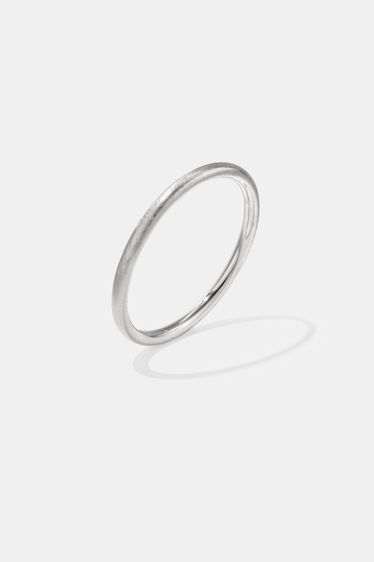 Eenvoudige ronde armbanden – Dagelijks draagbare serie - 6 mm - zilver
