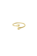 Basis open ring - goud