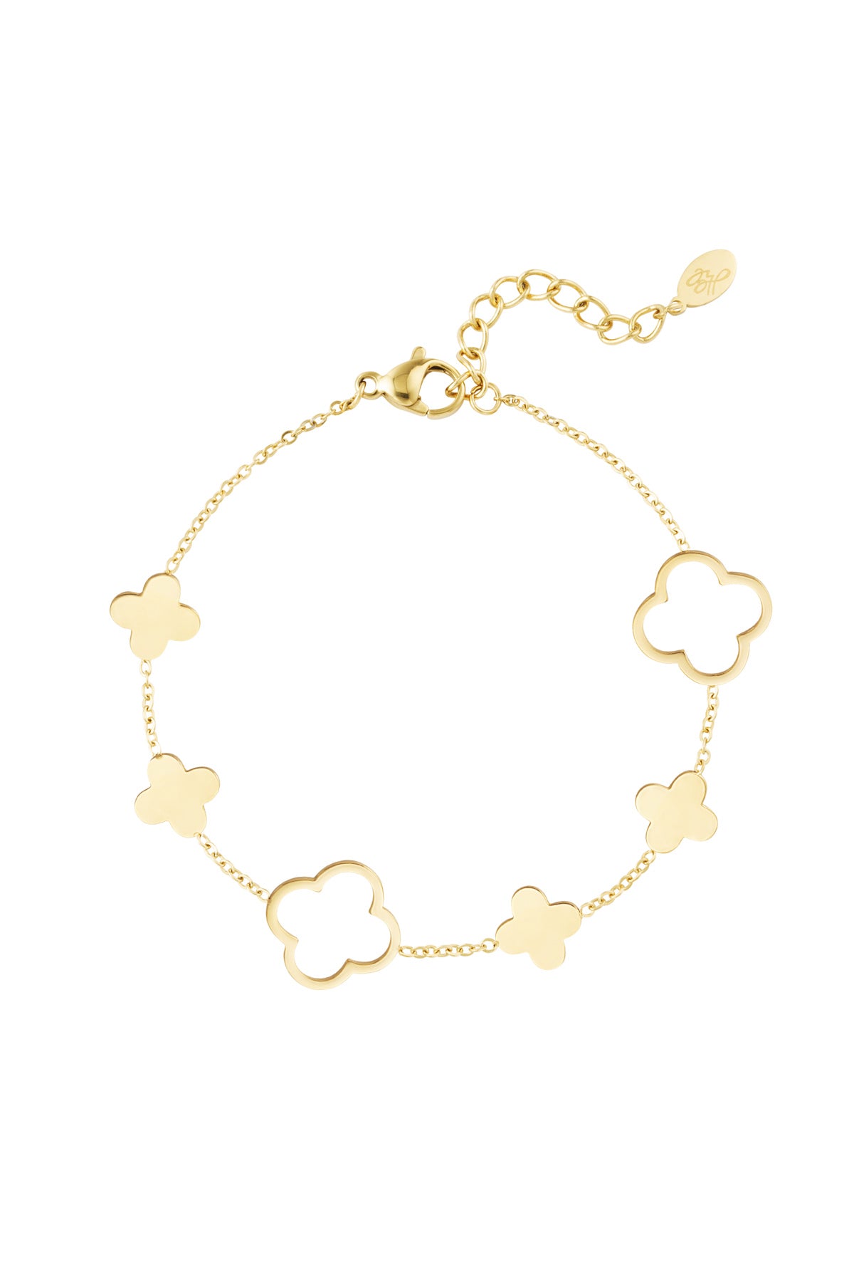 Armband met klavertjes