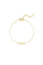 trio x armband - goud