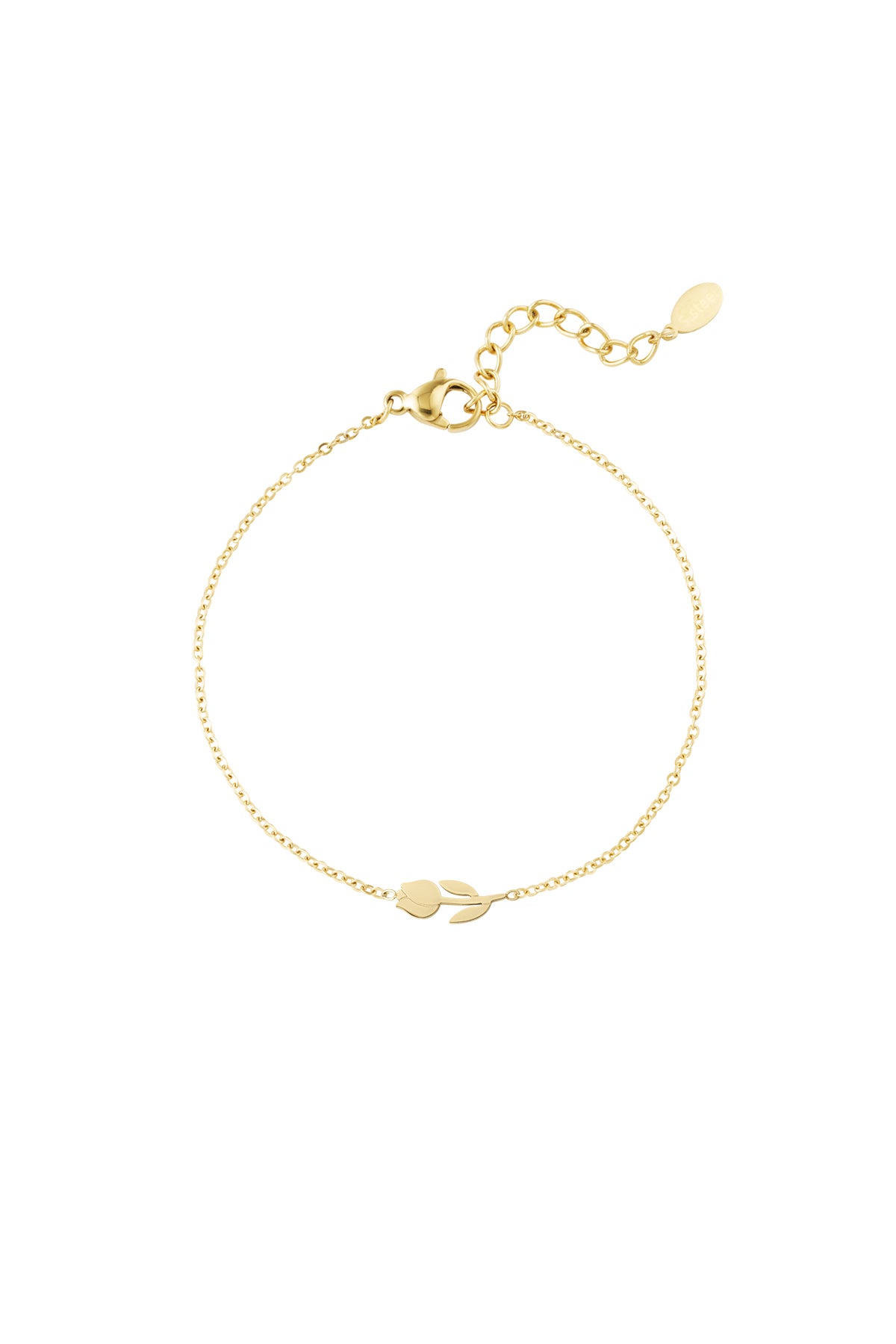 tulpen armband - goud