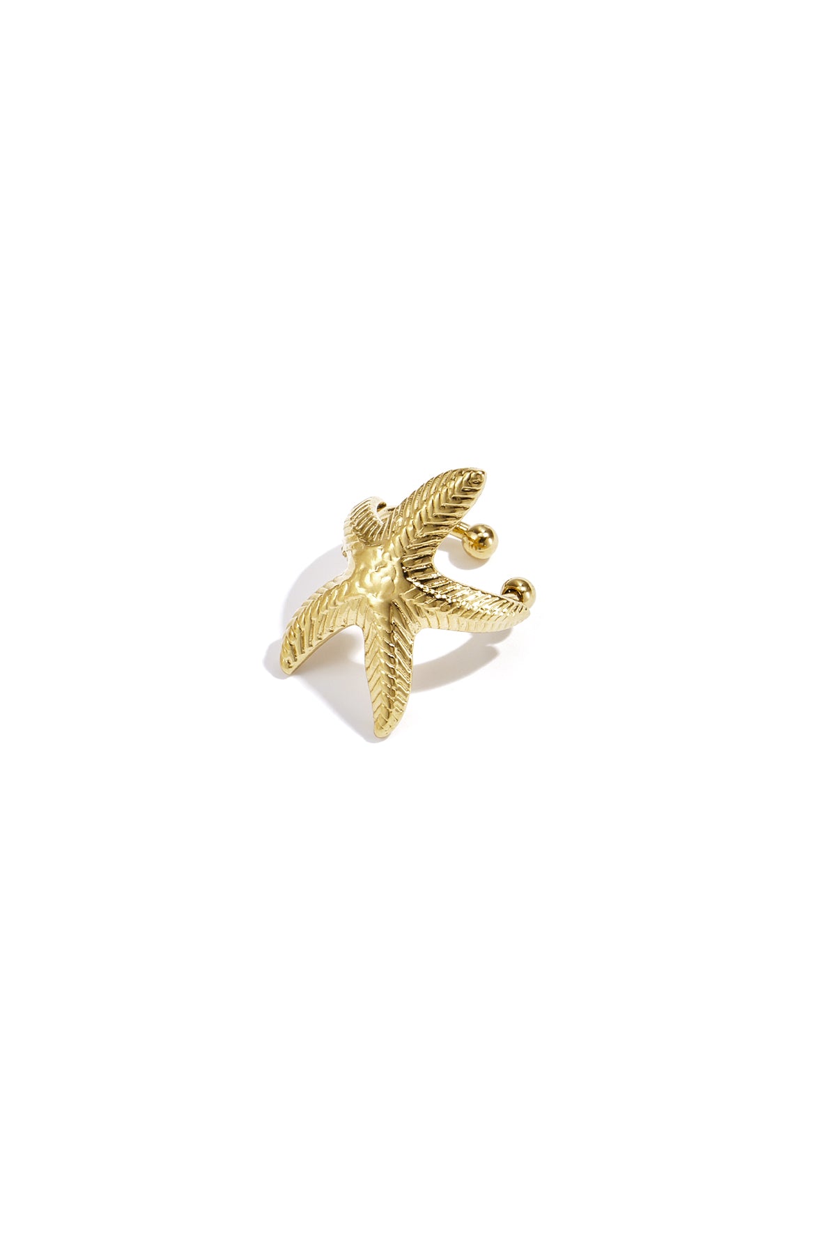 Ear cuff in zeestervorm