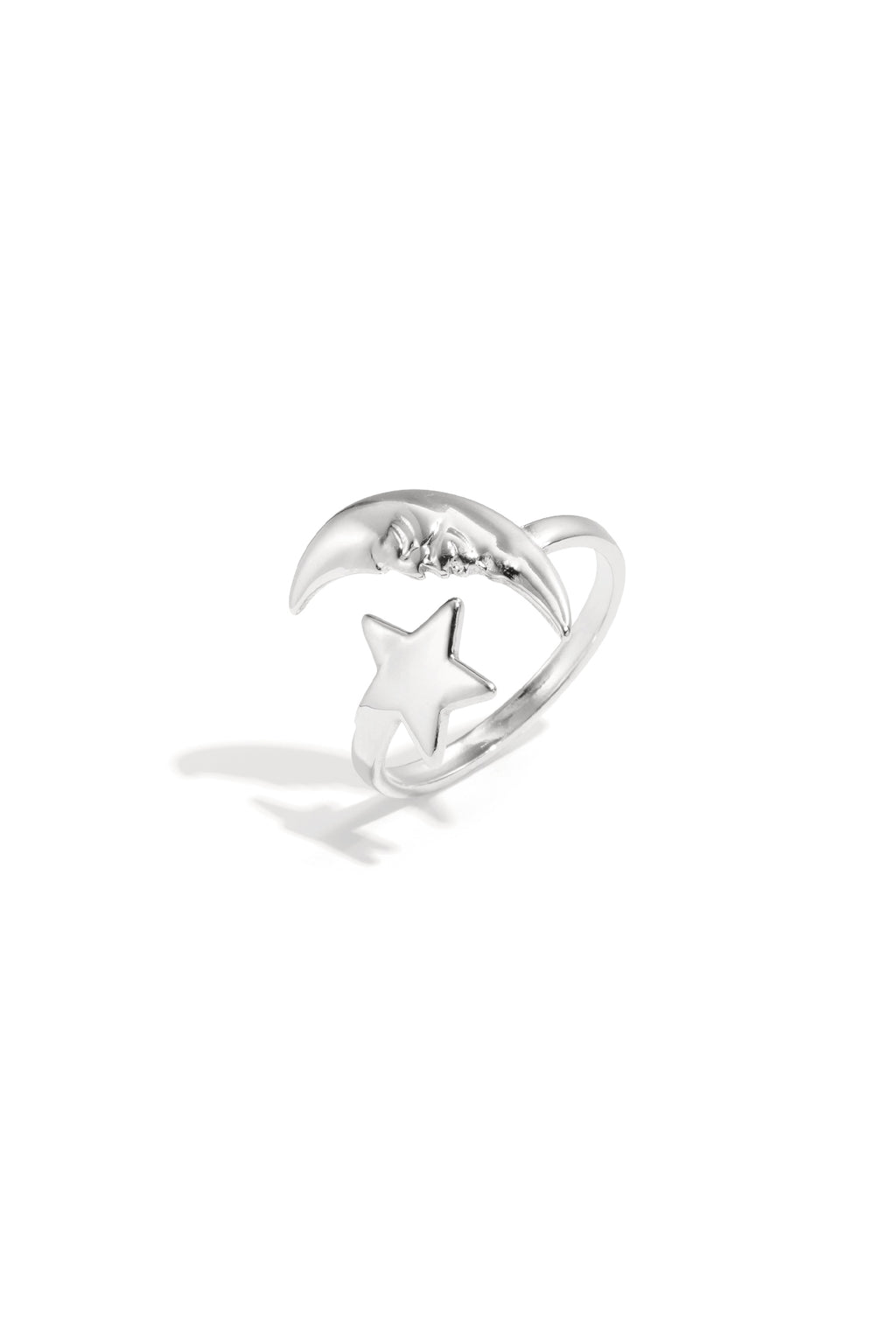 Roestvrijstalen minimalistische ringen Star zilver