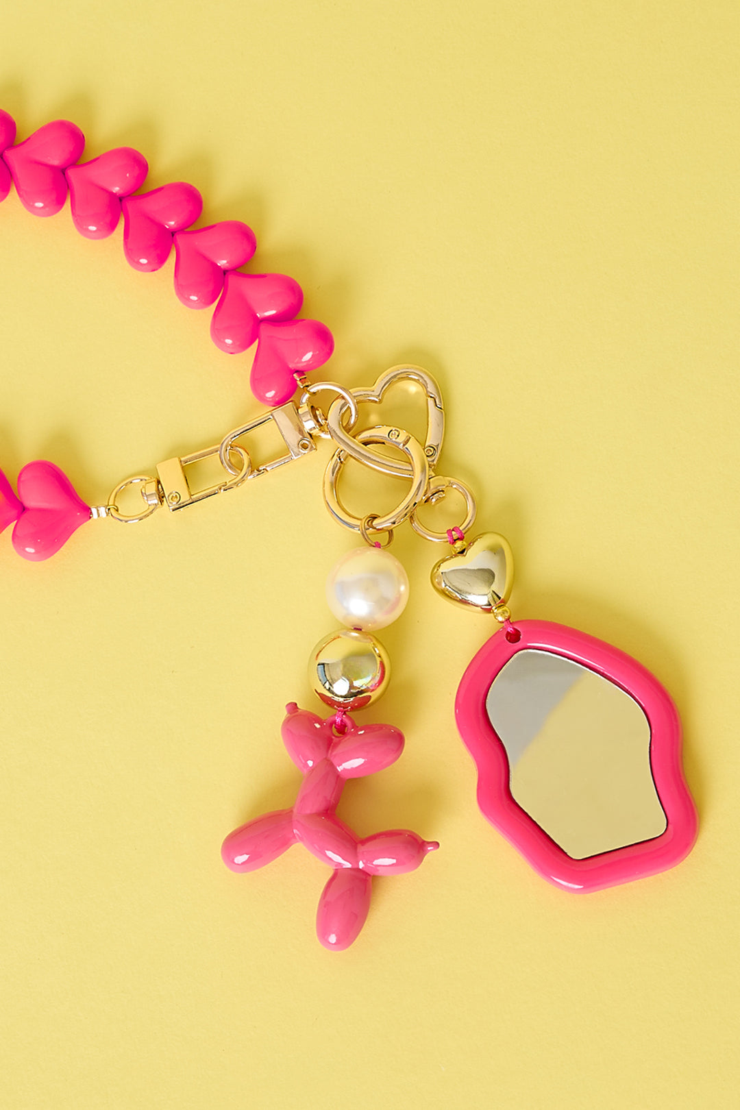 Ballonhond-tasbedel - roze samen met meer tasbedels