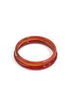 Acryl armbanden effen kleur - rood