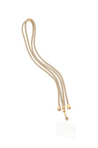 Telefoonsnoer met subtiel printje - kaki