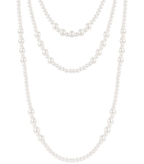 Kleine parels gelaagde ketting