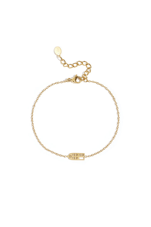 amsterdams huisje armband - goud