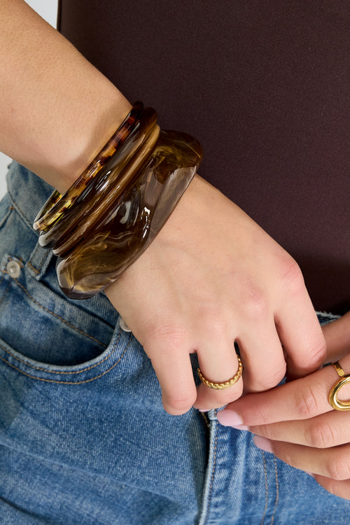 Acryl armbanden effen kleur casual dagelijks eenvoudig serie dames sieraden