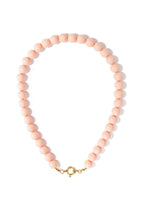 Kralenketting met sluiting aan de voorkant – 12 mm - huidskleur