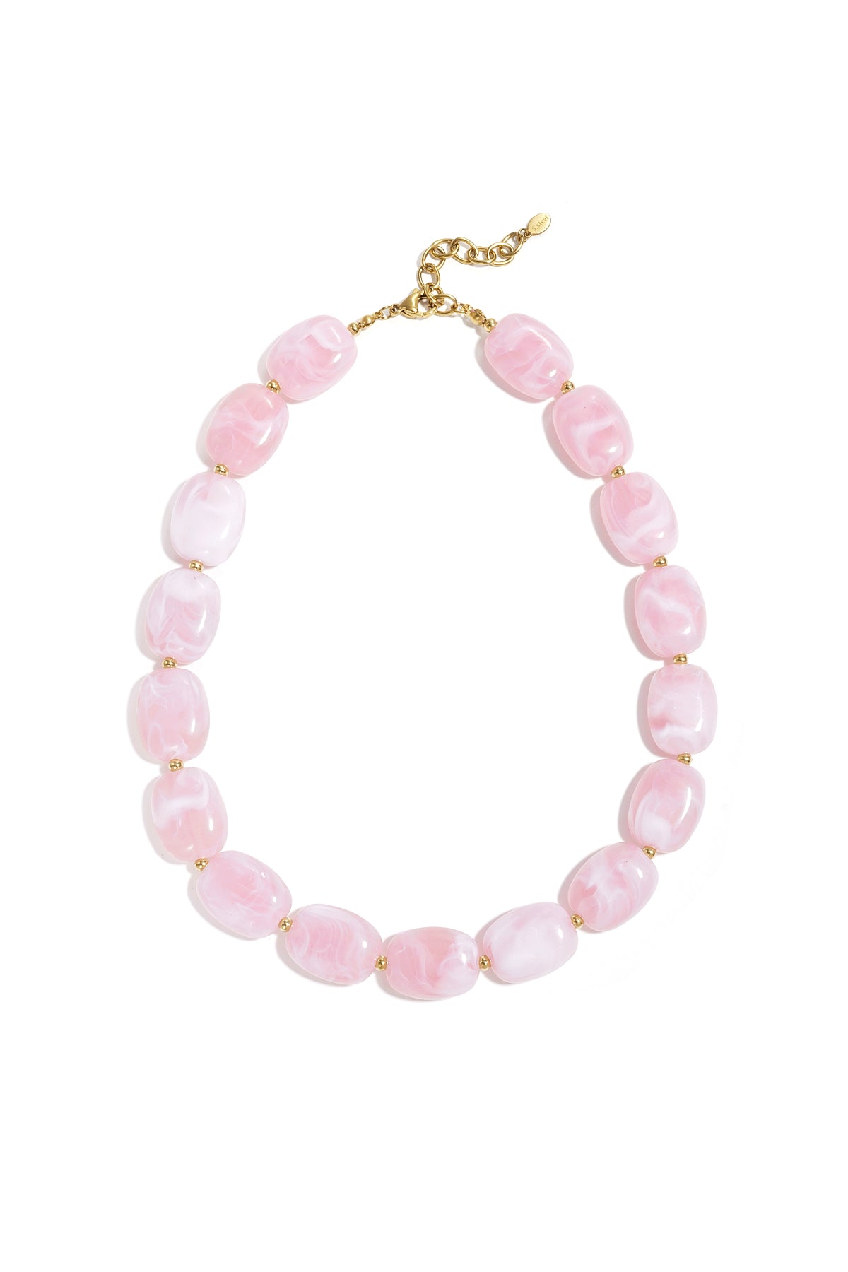 Ketting met squoval kralen