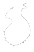 Ketting met afwisselende bolletjes - zilver