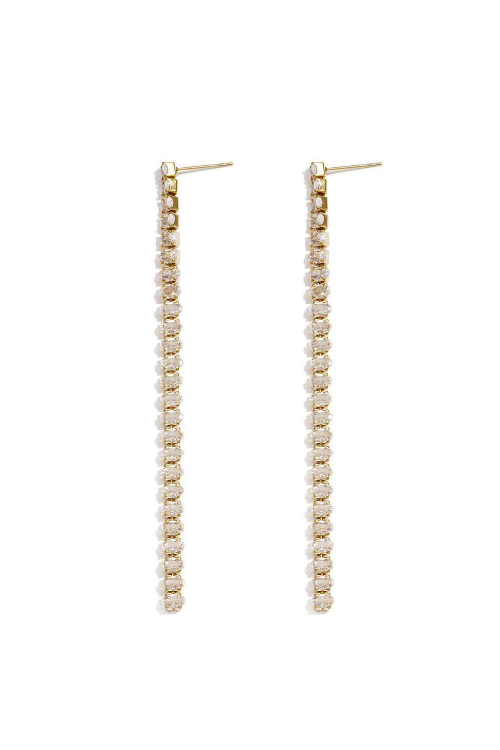 Oorbellen met hangertjes van roestvrij staal en ketting, elegant, geschikt voor feestjes en bijeenkomsten, luxe serie damessieraden