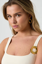 Broche van roestvrij staal – Cirkel