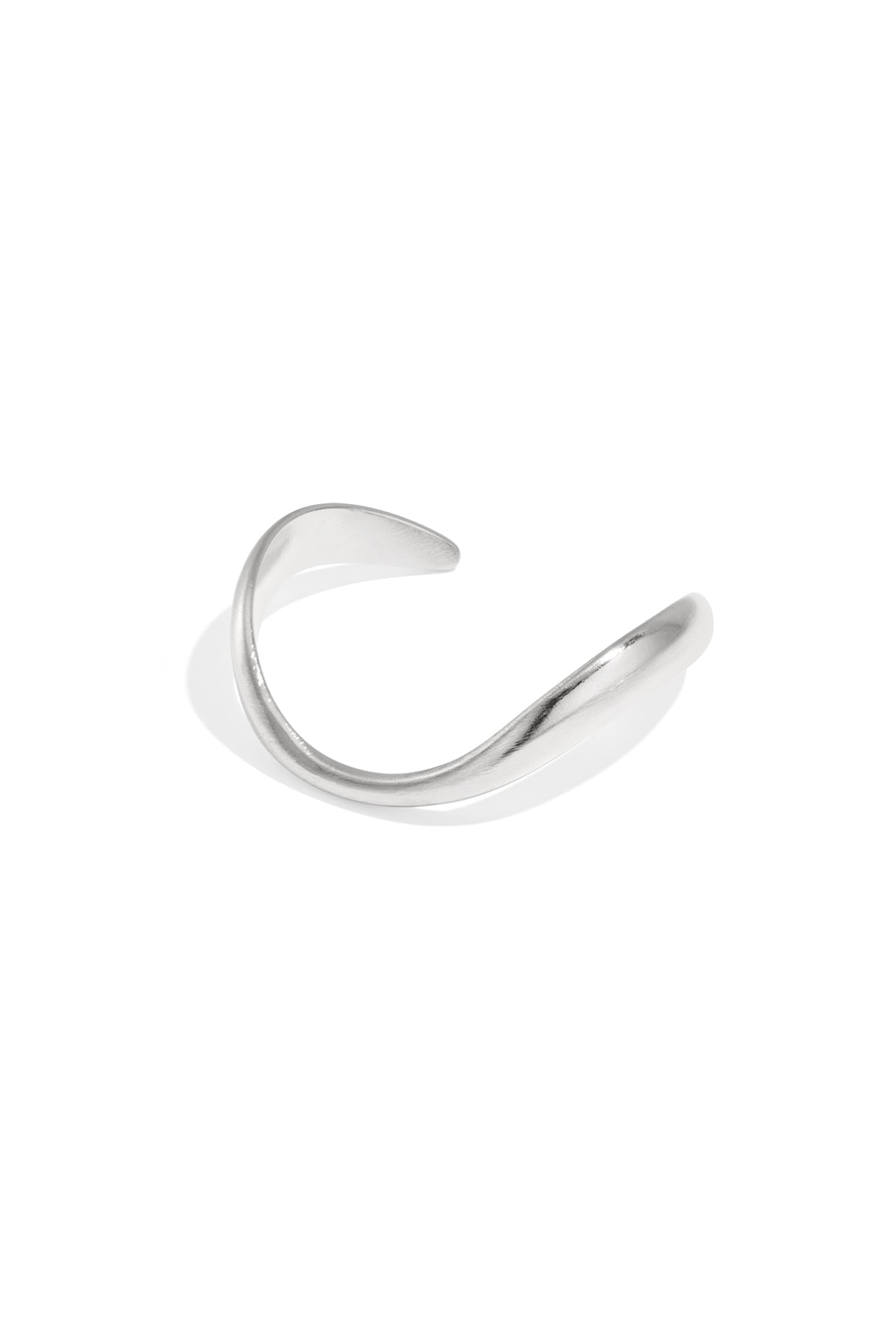 Armband met organische vorm - zilver