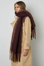 Wintersjaals gemengde kleuren Casual Polyester Dagelijks