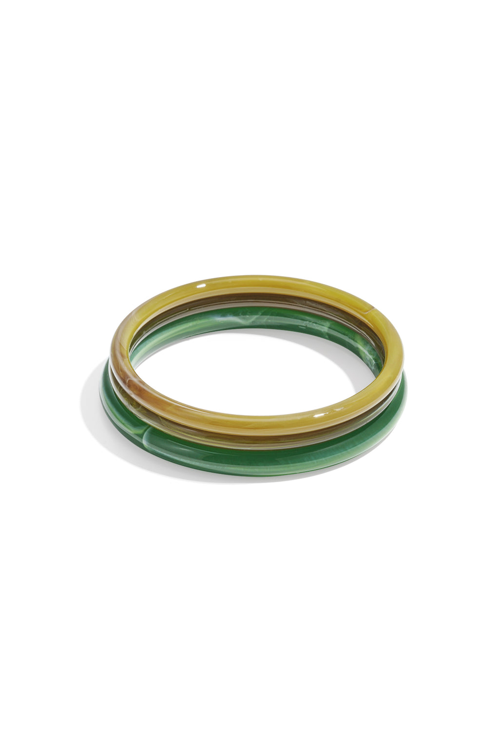 Acryl armbanden effen kleur - groen