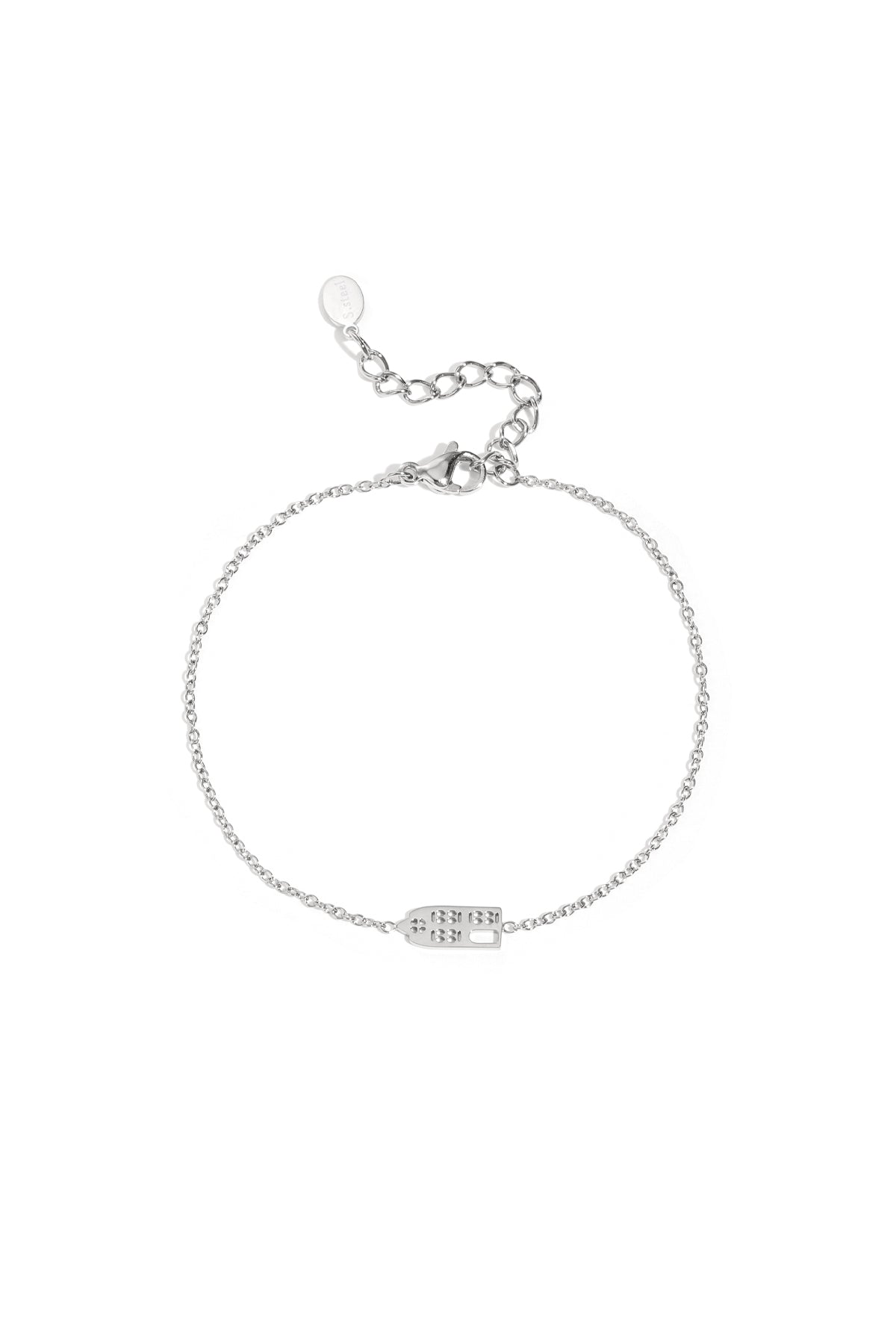 amsterdams huisje armband - zilver