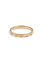 Armbanden set met hartdetail - licht oranje