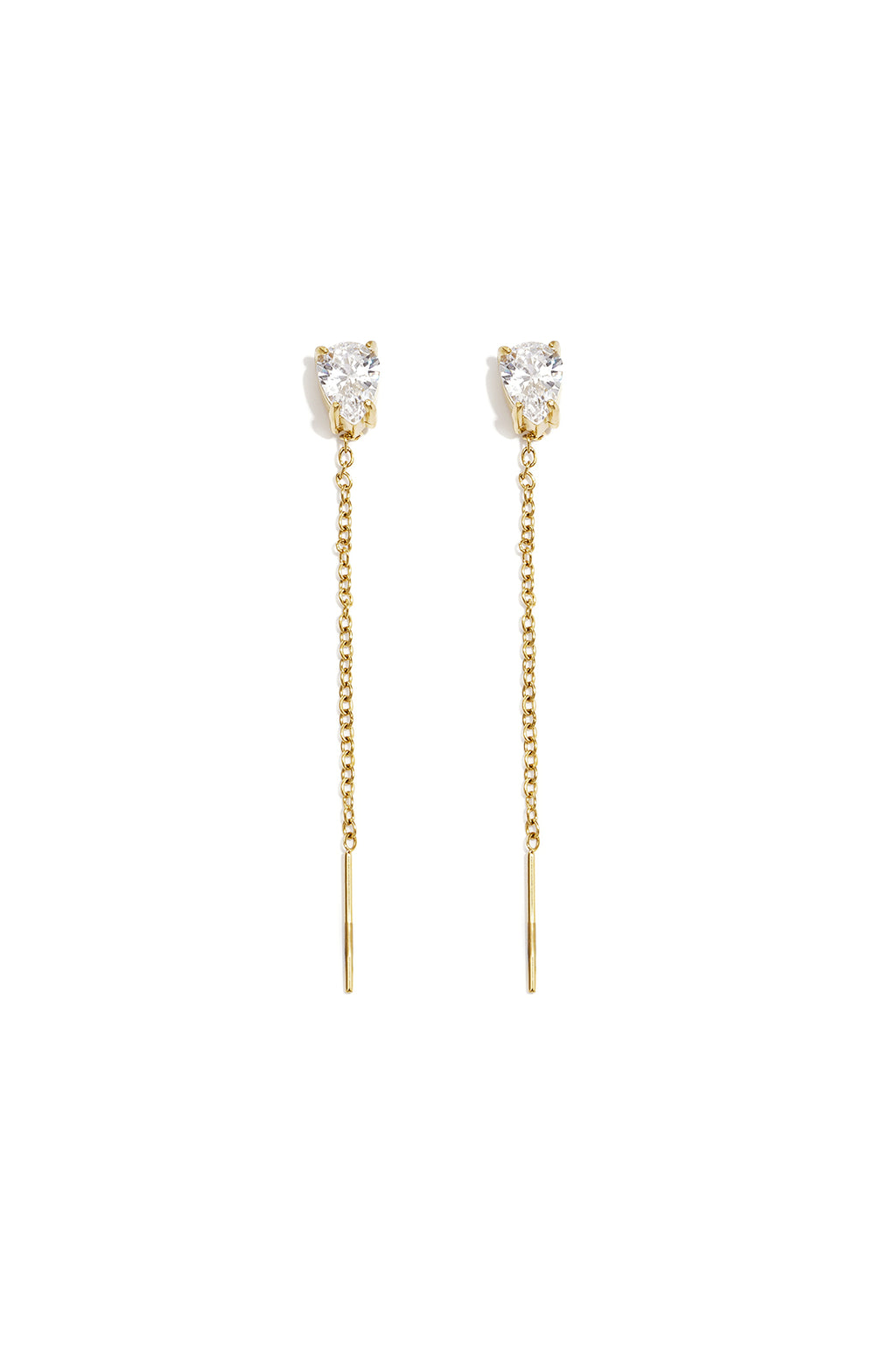 Oorbellen met hangertjes van roestvrij staal en ketting, elegante en eenvoudige serie voor dagelijks gebruik, damessieraden