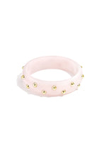 Armbanden met gestippeld detail - licht roze
