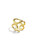 Open cirkel ring - goud