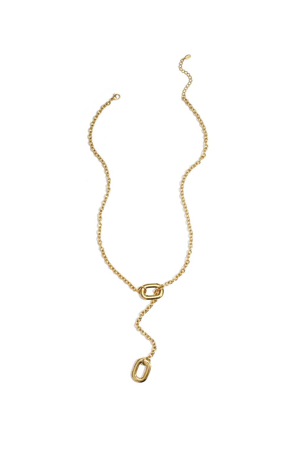 Y-vormige ketting met ovale uiteinden