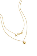 Gelaagde ketting amour met hart