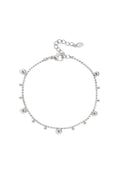 Bracelet with alternating balls - zilver