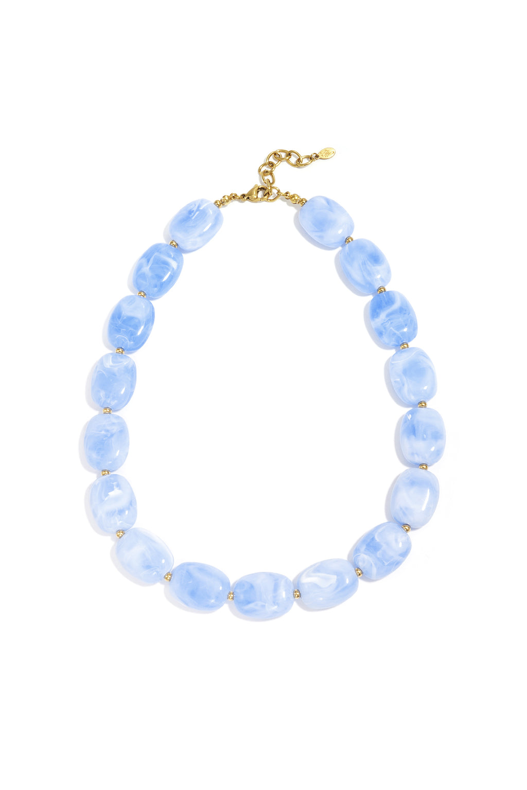 Ketting met squoval kralen