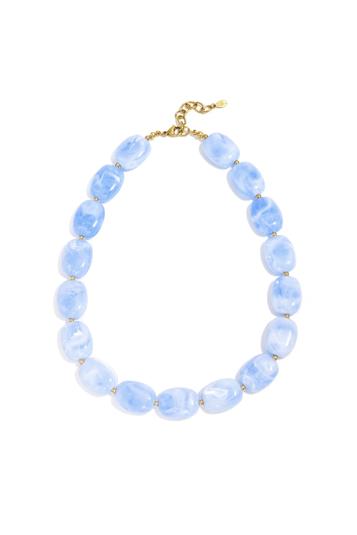 Ketting met squoval kralen