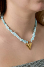 Roestvrijstalen hangerkettingen Hart Casual Dagelijks Eenvoudig Serie Damessieraden