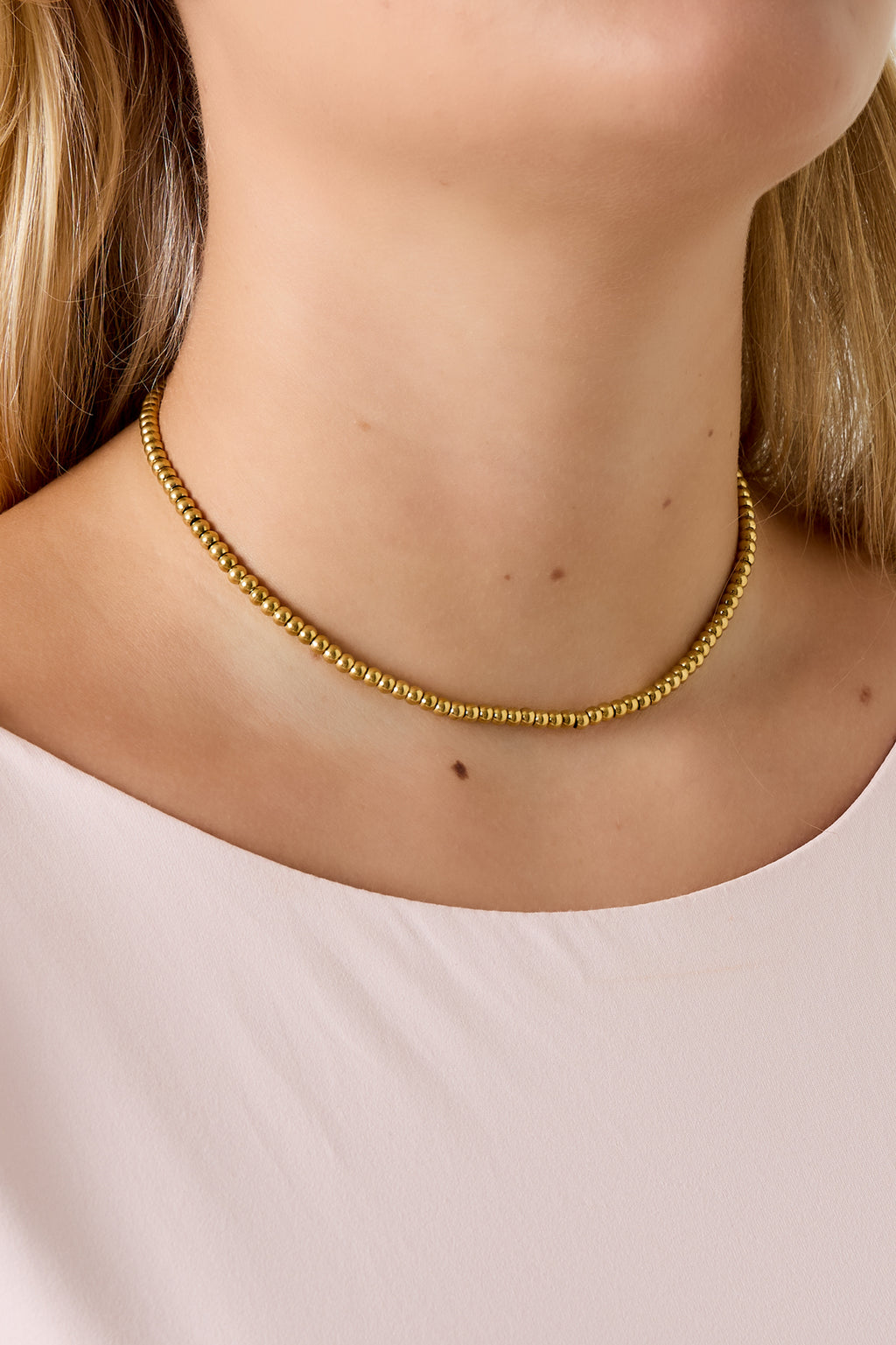 Ketting van massieve kralen - 4 mm