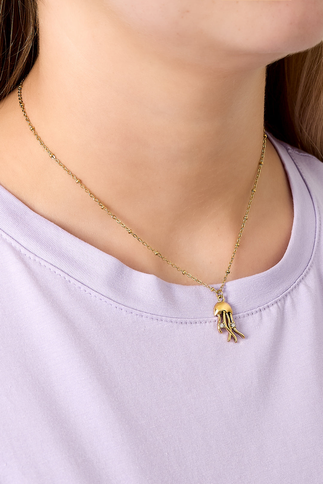 Aurelia Jellyfish necklace