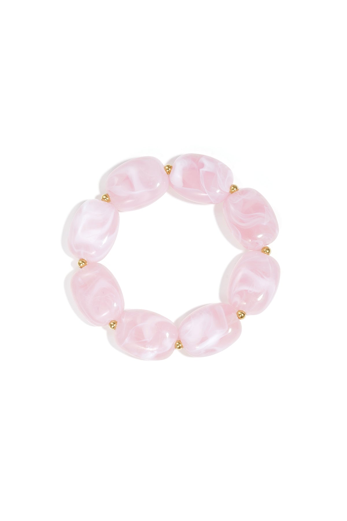 Armband met squoval  kralen